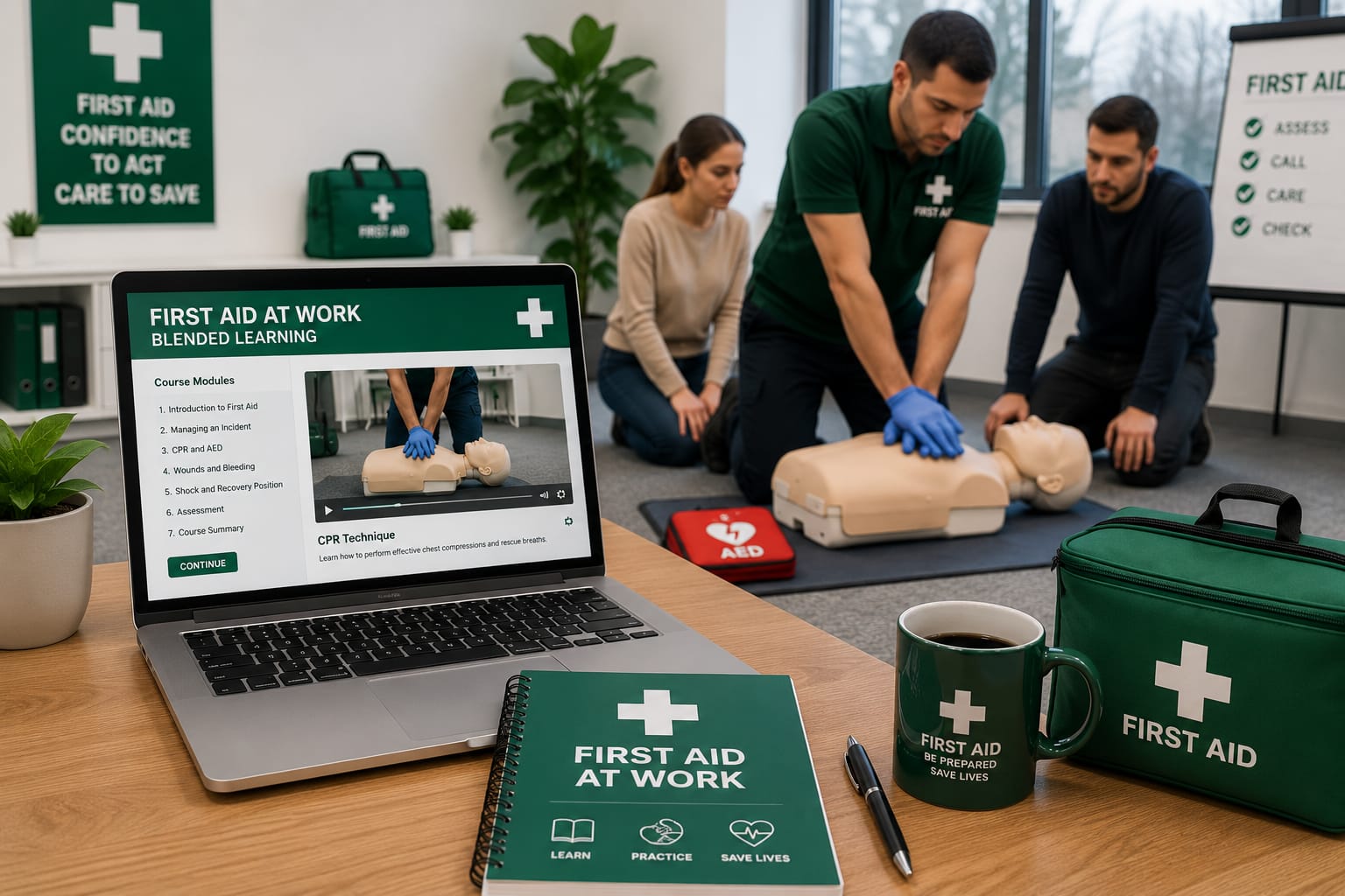 First Aid at work blended Course